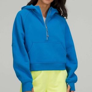 Lululemon quarter zip scuba poolside blue